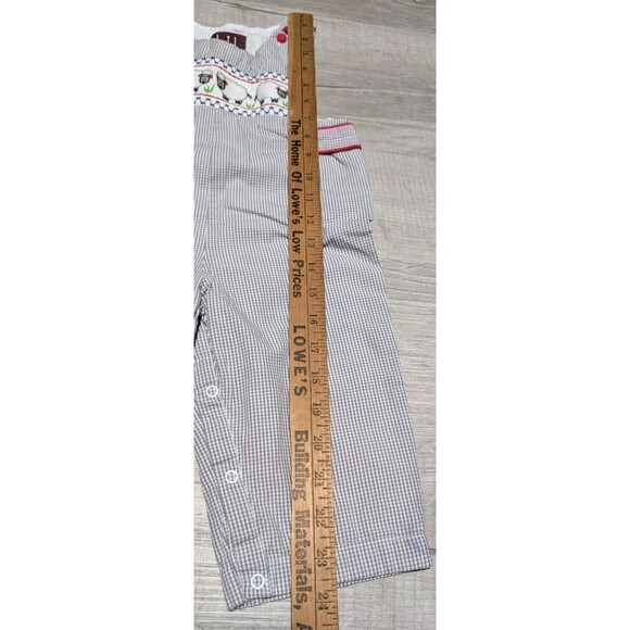 Lil Cactus Outfit Overalls Baby Sz 18-24 Months Smocked Sheep Spring - Picture 7 of 9